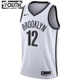 Camiseta Niños Brooklyn Nets Joe Harris 12 2022-23 Nike Association Edition Blanco Swingman